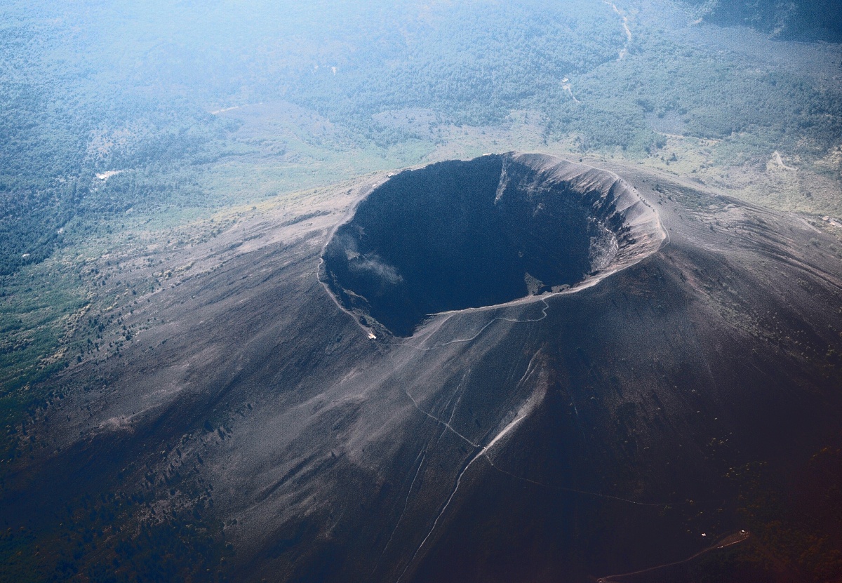 Photo:  Vesuvius from plane
